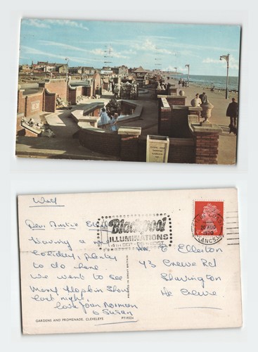 Vintage postcard cleveleys - vintage,