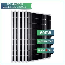 600W Mono Solar Panel 12V Off