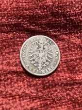 Silver 1876 2 Mark German