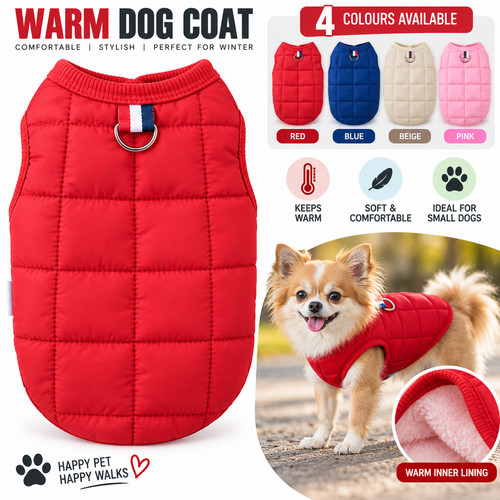 Pet vest jacket - warm, puppy