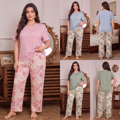 2pcs lady pajamas set - lady, pjs