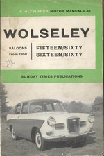 Wolseley 15/60 & 16/60 Saloons