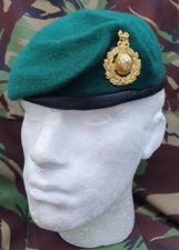 ROYAL MARINES BERET AND BRASS