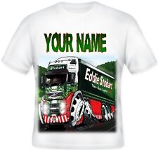  Kids Personalised Koolart EDDIE STOBART T Shirt Great Christmas Gift 