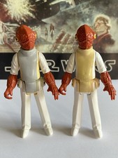 STAR WARS VINTAGE 1983 ADMIRAL ACKBARS !! YELLOW AND GREY VEST VERSIONS