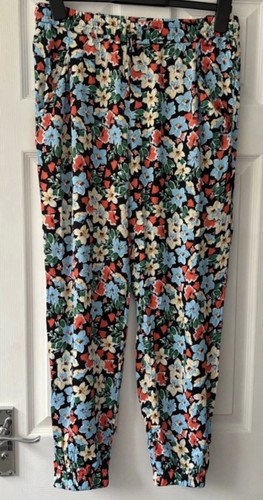 Zara floral cuffed trousers - floral,