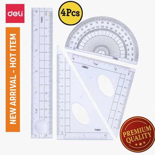 4pcs transparent geometry set - 4pcs,
