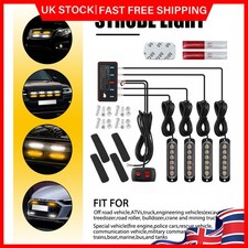 4PCS LED Amber Recovery Strobe