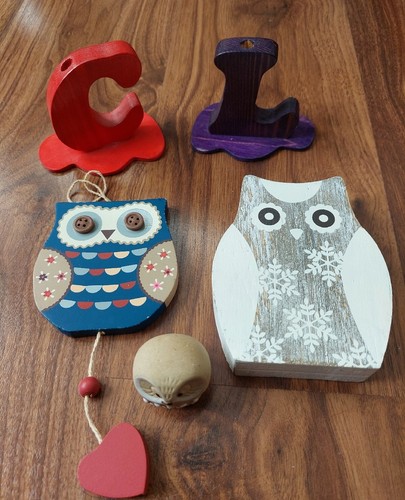 Bundle small owl figurines - x3,