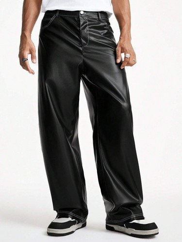 Genuine leather pants men - genuine,