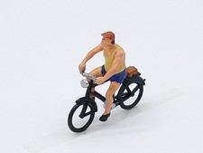 Preiser Figure Cyclist Man On
