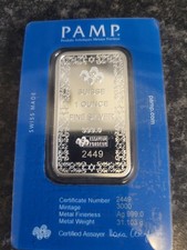 PAMP Suisse Star of David – 1 oz .999 Fine Silver Bar – Limited Edition (3,000)