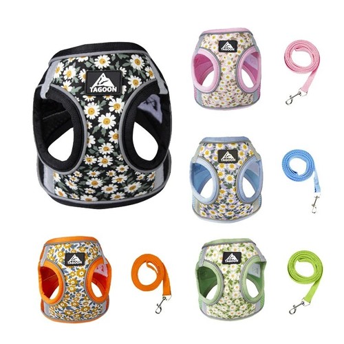 Floral pet harness anti escape - pet,
