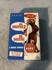 Dr. Dolittle 1 and 2 VHS Box