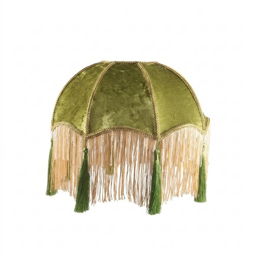 Lampshade with fringe - lampshade, vintage