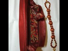 Matching Italian Luxury Red Special occasion handbag and Shoe and bag