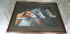 Signed & Framed Horses Print by Judi Kent Pyrah 