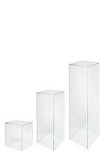 Set of 3 Clear Acrylic
