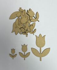 Wooden MDF Tulip Flower Craft