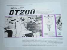 LAMBRETTA GT 200 MENS WHITE TSHIRT SIZES S TO XL VESPA SCOOTER MOD RETRO