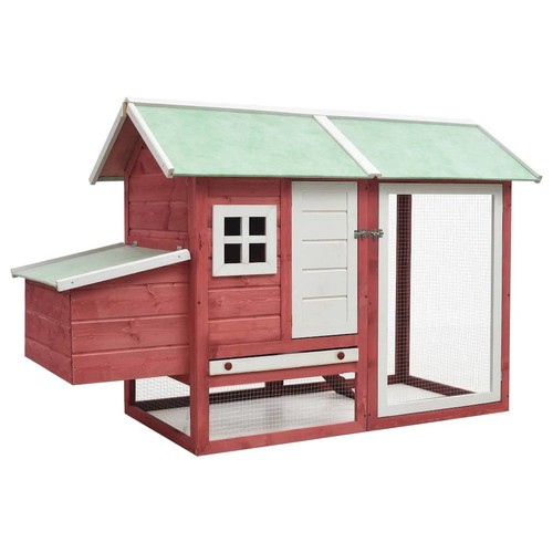 Rabbit hutch red - hutch, and