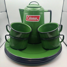 Coleman Green Enamelware