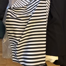 Black And White Striped Fabric