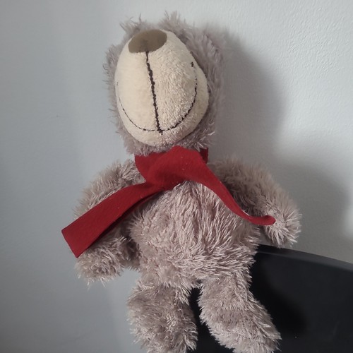 Avon teddy bear red scarf - teddy,