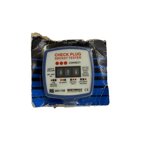 Martindale check plug - check, socket