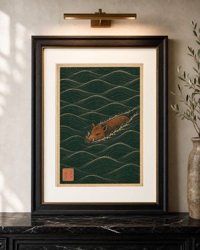 Japanese wild boar wall - wild,