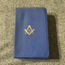 Vintage Leather Bible Masonic