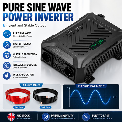 3000w 12v 24v pure sine - pure,