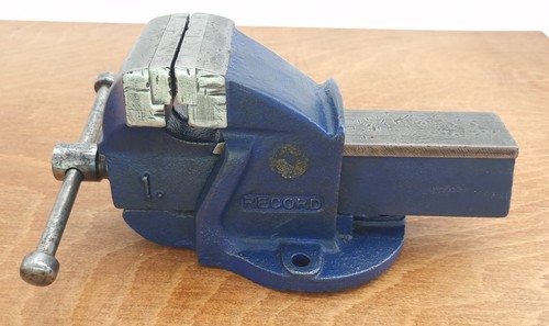 Vintage record bench vice - record,
