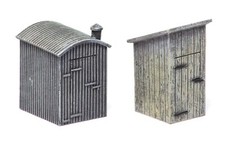 Hornby Skaledale R9783 Lamp Huts x2 - OO Gauge