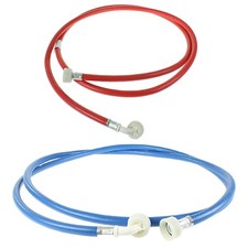 2.5m Red & Blue Water Inlet Hose Pipe For Universal Washing Machine Dishwasher