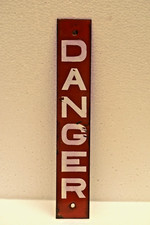 Rare Enamel Warning DANGER