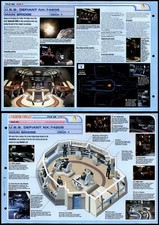 Main Bridge - USS Defiant - Star Trek Fact File Fold-Out Page