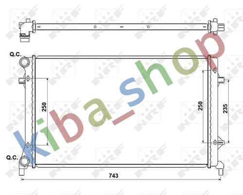 Engine radiator - engine,