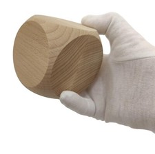 Wooden Blank Dice Cube 8cm