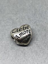 Genuine Pandora Moments Language Words of Love Bead Heart 791111 - Retired