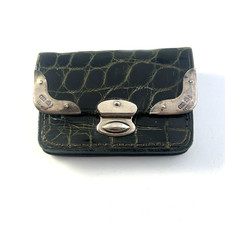 Antique coin Purse green