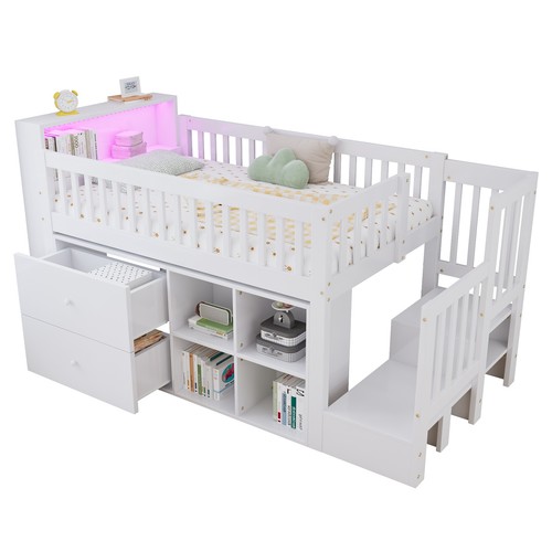 Kids mid sleeper loft bed - loft,