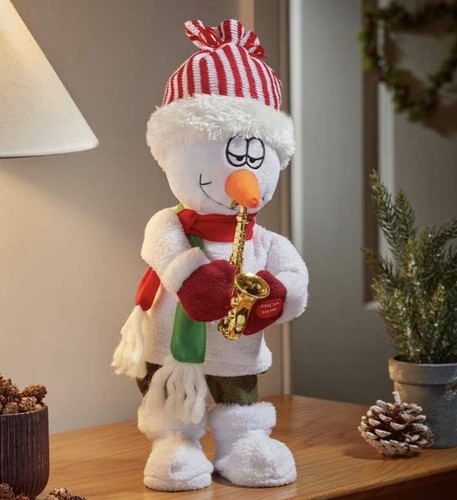 Sax snowman dancing singing - snowman,
