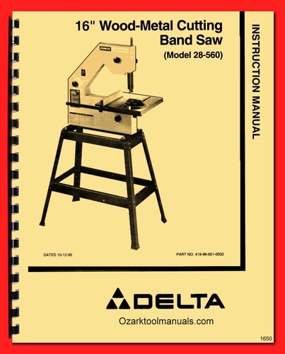 Delta band saw - delta, 16"