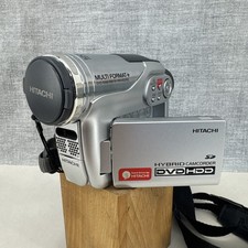 Hitachi DVDCAM DZ-HS300E Handheld Mini DVD Camcorder Silver Untested
