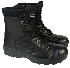 MENS MILITARY HIKING ARMY COMBAT ANKLE LACE UP SECURITY WORK POLICE BOOTS SIZE