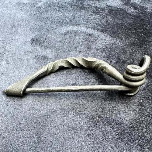 Hand forged iron penannular - iron,