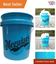 Meguiar's Blue Hybrid Ceramic Car Wash Bucket – 5 Gallon, Grit Guard Compatible