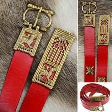 Medieval / Viking Red Leather