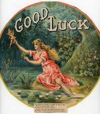 1880s Good Luck 4 Leaf Clover